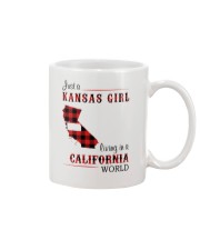 KANSAS GIRL LIVING IN CALIFORNIA WORLD Mug tile