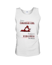 CANADIAN GIRL LIVING IN VIRGINIA WORLD Unisex Tank thumbnail