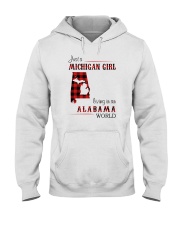 MICHIGAN GIRL LIVING IN ALABAMA WORLD Hooded Sweatshirt thumbnail