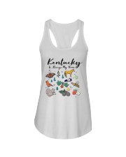 Kentucky Is Always Home Symbols Ladies Flowy Tank tile