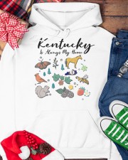 Kentucky Is Always Home Symbols Hooded Sweatshirt custom-hoodie-sweatshirt-lifestyle-front-231