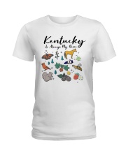 Kentucky Is Always Home Symbols Ladies T-Shirt tile