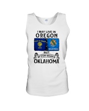 LIVE IN OREGON BEGAN IN OKLAHOMA Unisex Tank tile