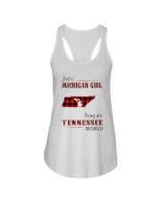 MICHIGAN GIRL LIVING IN TENNESSEE WORLD Ladies Flowy Tank thumbnail