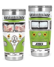 Custom Name Tumbler Pigs Bus 20oz Tumbler front