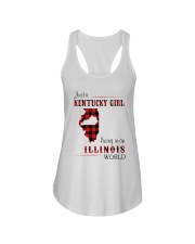 KENTUCKY GIRL LIVING IN ILLINOIS WORLD Ladies Flowy Tank thumbnail