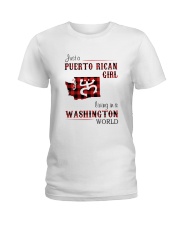 PUERTO RICAN GIRL LIVING IN WASHINGTON WORLD Ladies T-Shirt thumbnail