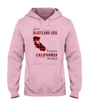 MARYLAND GIRL LIVING IN CALIFORNIA WORLD Hooded Sweatshirt thumbnail