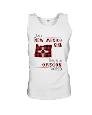 NEW MEXICO GIRL LIVING IN OREGON WORLD Unisex Tank thumbnail