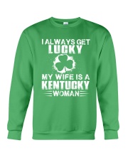 I Alaways Get Lucky Kentucky Woman Crewneck Sweatshirt tile