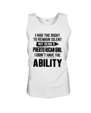 BEING A PUERTO RICAN GIRL I DIDN'T HAVE ABILITY Unisex Tank thumbnail