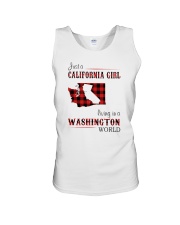 CALIFORNIA GIRL LIVING IN WASHINGTON WORLD Unisex Tank thumbnail