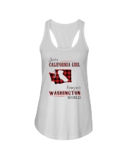 CALIFORNIA GIRL LIVING IN WASHINGTON WORLD Ladies Flowy Tank thumbnail