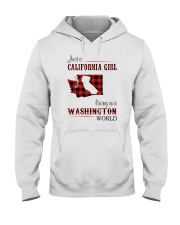 CALIFORNIA GIRL LIVING IN WASHINGTON WORLD Hooded Sweatshirt thumbnail