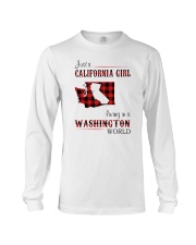 CALIFORNIA GIRL LIVING IN WASHINGTON WORLD Long Sleeve Tee thumbnail