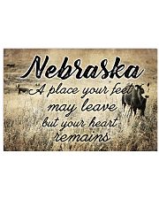 NEBRASKA A PLACE YOUR HEART REMAINS Horizontal Poster tile