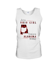 OHIO GIRL LIVING IN ALABAMA WORLD Unisex Tank thumbnail