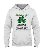 Michigan Girl Hated By Many Custom Name Hooded Sweatshirt tile