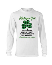 Michigan Girl Hated By Many Custom Name Long Sleeve Tee tile