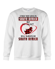 MY HEART WILL ALWAYS BE SOUTH AFRICA Crewneck Sweatshirt thumbnail