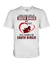 MY HEART WILL ALWAYS BE SOUTH AFRICA V-Neck T-Shirt thumbnail
