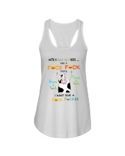 COW WITH A FUCK FUCK HERE Ladies Flowy Tank thumbnail