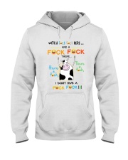 COW WITH A FUCK FUCK HERE Hooded Sweatshirt thumbnail