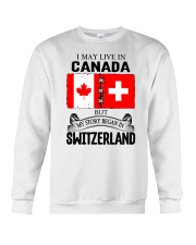 LIVE IN CANADA BEGAN IN SWITZERLAND ROOT Crewneck Sweatshirt thumbnail