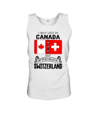 LIVE IN CANADA BEGAN IN SWITZERLAND ROOT Unisex Tank thumbnail