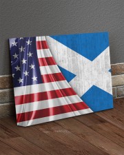 SCOTLAND AND UNITED STATES FLAG 14x11 Gallery Wrapped Canvas Prints aos-canvas-pgw-14x11-lifestyle-front-10