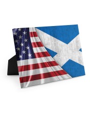 SCOTLAND AND UNITED STATES FLAG Easel-Back Gallery Wrapped Canvas tile