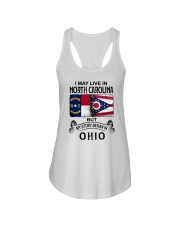 LIVE IN NORTH CAROLINA BEGAN IN OHIO Ladies Flowy Tank tile