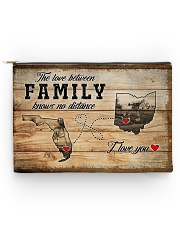 OHIO FLORIDA LOVE BETWEEN FAMILY Accessory Pouch tile