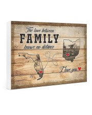 OHIO FLORIDA LOVE BETWEEN FAMILY Gallery Wrapped Canvas Prints tile
