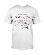 MICHIGAN FLORIDA THE LOVE FATHER AND SON Classic T-Shirt thumbnail