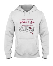 MICHIGAN FLORIDA THE LOVE FATHER AND SON Hooded Sweatshirt thumbnail