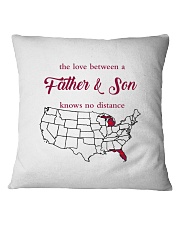 MICHIGAN FLORIDA THE LOVE FATHER AND SON Square Pillowcase thumbnail