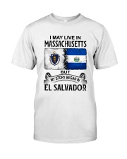 LIVE IN MASSACHSUETTS BEGAN IN EL SALVADOR Classic T-Shirt tile