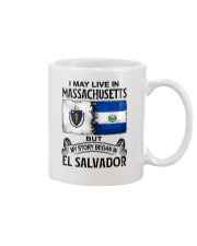 LIVE IN MASSACHSUETTS BEGAN IN EL SALVADOR Mug tile