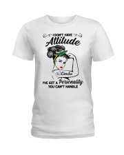 Custom Name South Africa I Don't Have Attitude Ladies T-Shirt tile