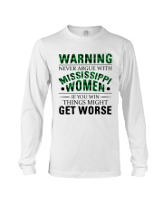 Never Argue With Mississippi Women Long Sleeve Tee tile