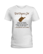 WEST VIRGINIA GIRL LOVE BY PLENTY Ladies T-Shirt front