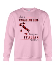 CANADIAN GIRL LIVING IN ITALIAN WORLD Crewneck Sweatshirt thumbnail