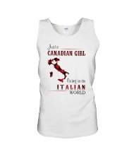 CANADIAN GIRL LIVING IN ITALIAN WORLD Unisex Tank thumbnail