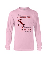 CANADIAN GIRL LIVING IN ITALIAN WORLD Long Sleeve Tee thumbnail