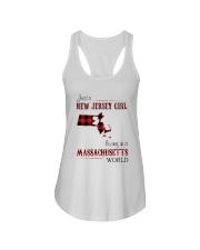 JERSEY GIRL LIVING IN MASSACHUSETTS WORLD Ladies Flowy Tank thumbnail