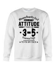 Massachusetts Girl I Need 3-5 Business Days To Fix My Face Crewneck Sweatshirt tile