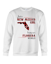 NEW MEXICO GIRL LIVING IN FLORIDA WORLD Crewneck Sweatshirt thumbnail