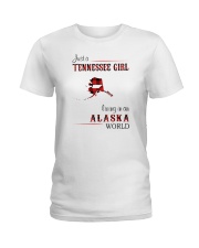 TENNESSEE GIRL LIVING IN ALASKA WORLD Ladies T-Shirt thumbnail