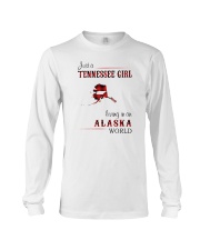TENNESSEE GIRL LIVING IN ALASKA WORLD Long Sleeve Tee thumbnail